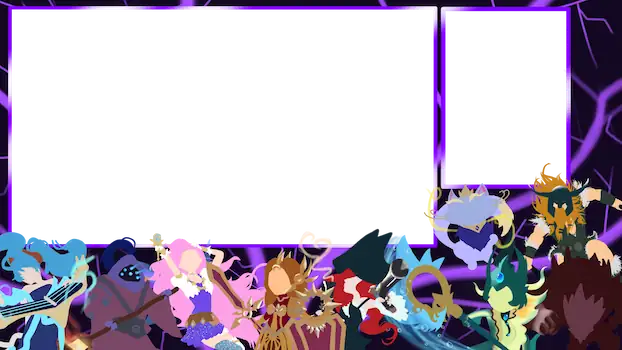 An overlay with a variety of League characters